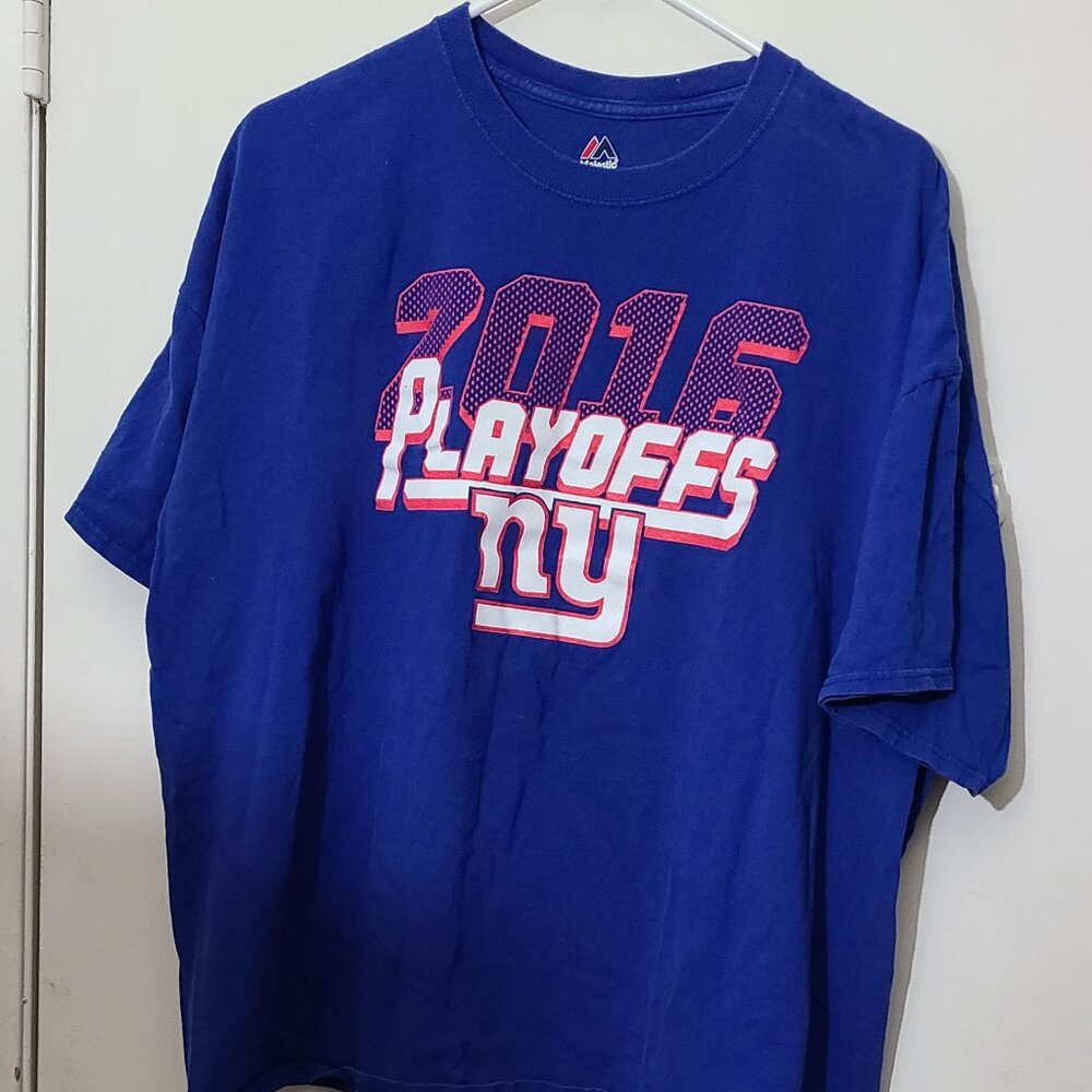 New York Giants 2016 Playoffs Majestic T-Shirt XXL